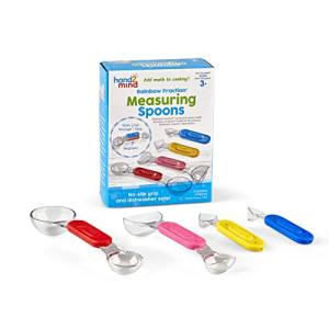 Rainbow Fraction Measuring Spoons for Kids Cooking