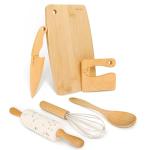 Kids Wooden Knife and Baking Set for Little Chefs