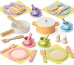 Wooden 34 PCS Kids Play Kitchen Set