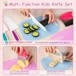 20PCS Kids Knife Set for Real Cooking Fun