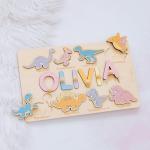 Personalized Dinosaur Name Puzzle for Toddlers