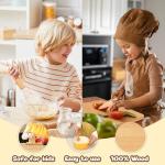 Kids Wooden Knife and Baking Set for Little Chefs