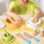 Wooden 34 PCS Kids Play Kitchen Set