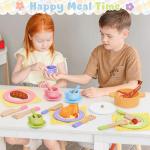 Wooden 34 PCS Kids Play Kitchen Set