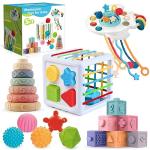 SpringFlower 5-in-1 Montessori Baby Toys Set