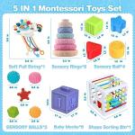 SpringFlower 5-in-1 Montessori Baby Toys Set
