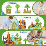 Magnetic Dinosaur Building Blocks for Kids 3+
