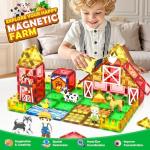 Magnetic Farm Animal Tiles for Toddlers