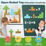 Magnetic Dinosaur Building Blocks for Kids 3+