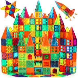 Magnetic Building Tiles Set for Kids - 110PCS