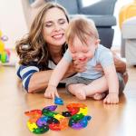 LovesTown Montessori Wooden ABC Puzzle for Toddlers