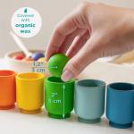 Ulanik Rainbow Balls in Cups Montessori Toy