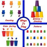 Colorful Counting Bears and Matching Cups Set