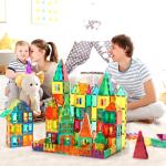 Magnetic Building Tiles Set for Kids - 110PCS
