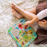HABA Toddler Busy Board: Town Magnetic Maze Game
