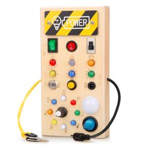 Montessori Busy Board for Toddlers with Lights