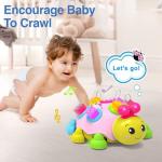 Musical Crawling Ladybug Toy for Baby Fun