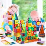 Magnetic Building Tiles Set for Kids - 110PCS
