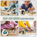 Montessori Busy Board for Toddlers with Lights