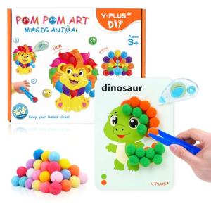 Pompom Art Kit for Kids - Montessori Fun