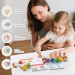 Wooden Alphabet and Number Stamps for Kids