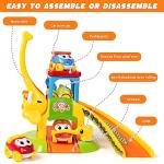 Educational Elephant Slide Toy with Animal Cars
