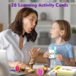 Wooden Alphabet and Number Stamps for Kids