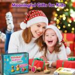 Wooden Alphabet and Number Stamps for Kids