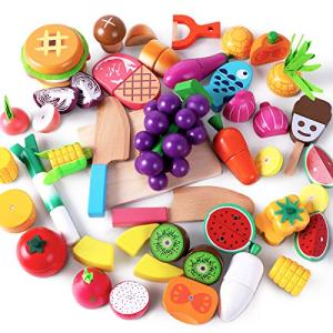Wooden Magnetic Play Food Set for Kids
