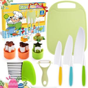 Kids Safe Knife Set for Real Cooking Fun