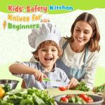 Kids Safe Knife Set for Real Cooking Fun
