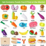 Wooden Magnetic Play Food Set for Kids