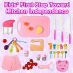 Kids Cooking Set with Safe Knives and Utensils