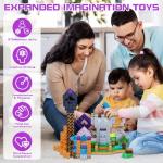 120 PCS Large Magnetic Building Blocks for Kids
