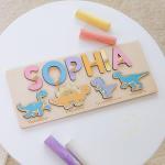 Personalized Dinosaur Name Puzzle for Toddlers