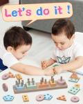 Montessori Shape Sorter Wooden Toy for Toddlers