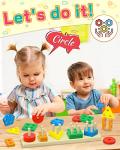 Wooden Shape Sorter Montessori Toys for Toddlers