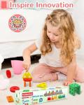 Wooden Montessori Shape Sorter Puzzles for Toddlers