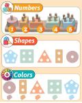 Montessori Shape Sorter Wooden Toy for Toddlers