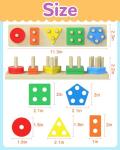 Wooden Montessori Shape Sorter Puzzles for Toddlers
