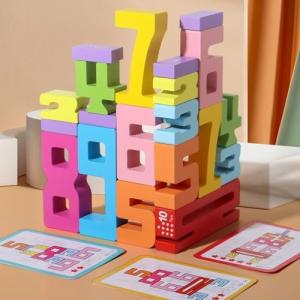 Gdaytao 20PCS Wooden Number Blocks for Kids