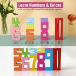 Gdaytao 20PCS Wooden Number Blocks for Kids