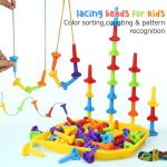 73-Piece DIY Peg Board Building Set for Kids