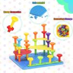 73-Piece DIY Peg Board Building Set for Kids