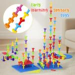 73-Piece DIY Peg Board Building Set for Kids