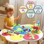 73-Piece DIY Peg Board Building Set for Kids