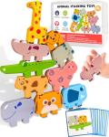Montessori Wooden Animal Blocks for Toddlers