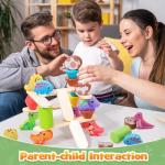 Wooden Montessori Dinosaur Toy Set for Toddlers