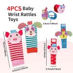 Wrist Rattles for Babies - Soft Sensory Toys