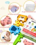 Montessori Wooden Animal Blocks for Toddlers
